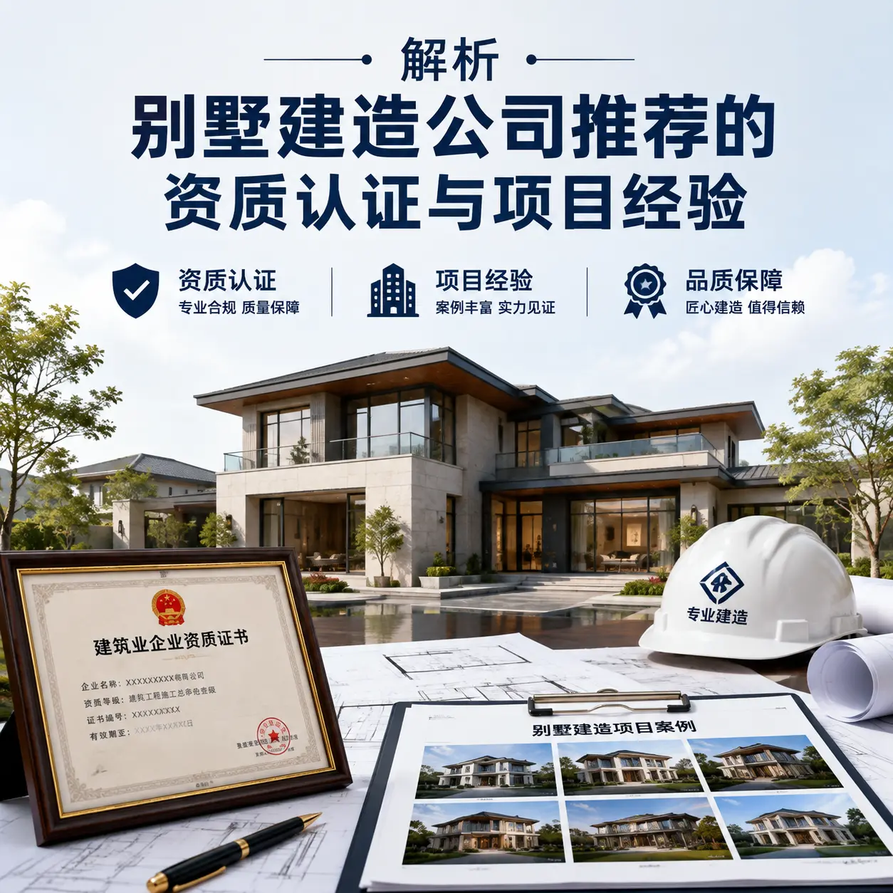 解析 黎平 别墅建造公司推荐的资质认证与项目经验