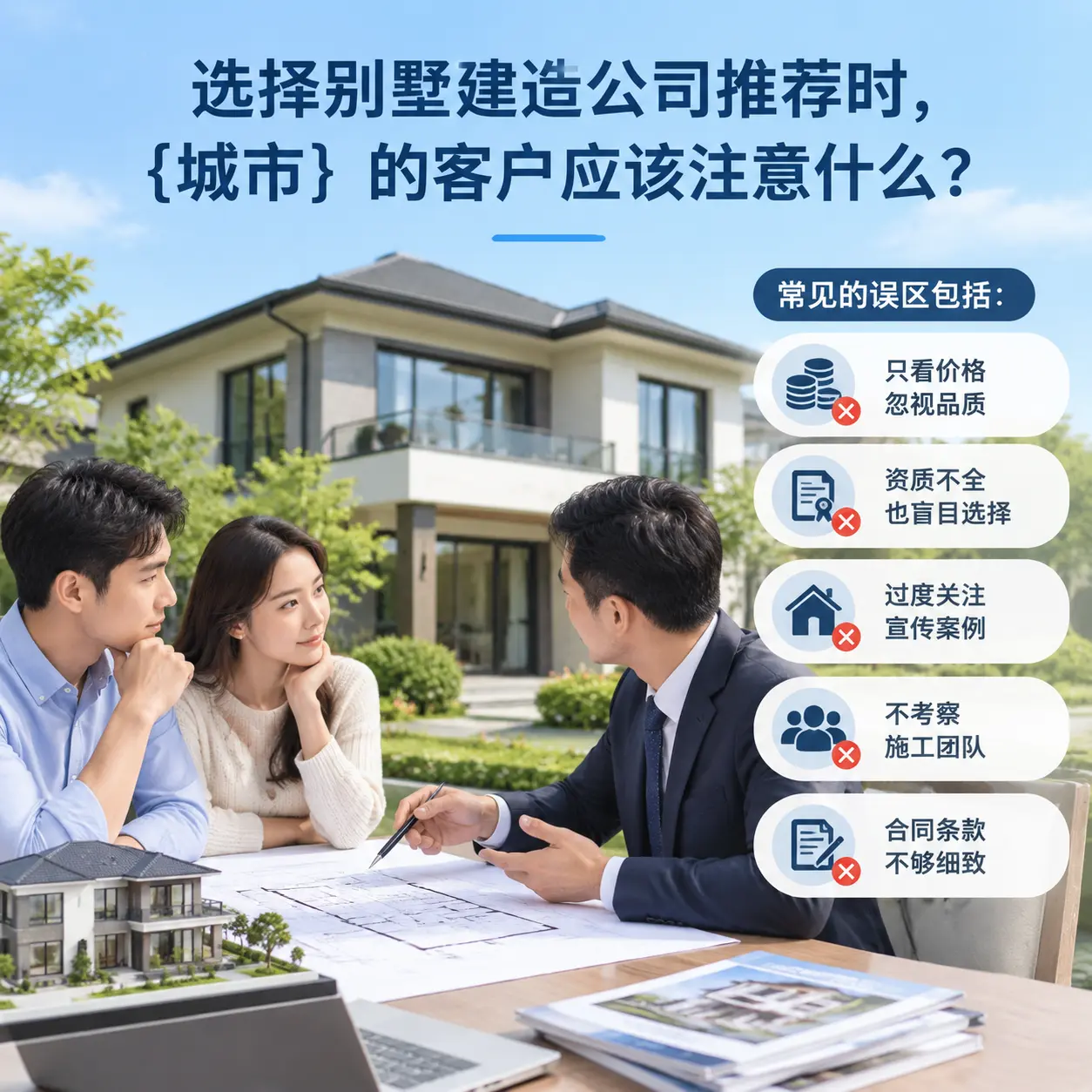 选择别墅建造公司推荐时,黎平 的客户应该注意什么?